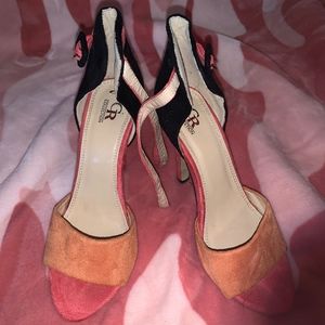 Velvet Sandal Heels